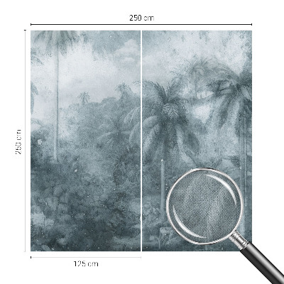 3D fototapeta s tropsko vegetacijo