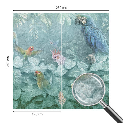 Otroška fototapeta z motivom eksotičnih ptic