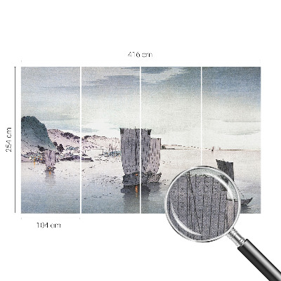 3D fototapeta z navtično pokrajino