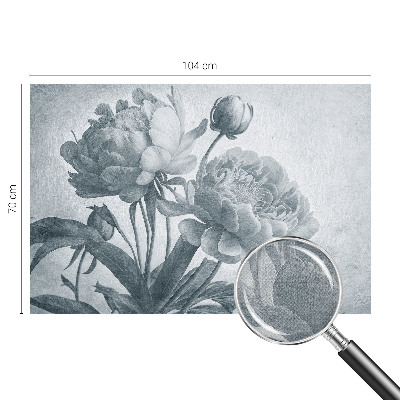 Samolepilna fototapeta za dnevno sobo Cvetlični šik