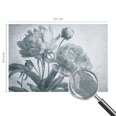 Samolepilna fototapeta za dnevno sobo Cvetlični šik