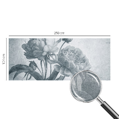 Samolepilna fototapeta za dnevno sobo Cvetlični šik