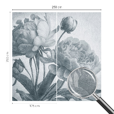 Samolepilna fototapeta za dnevno sobo Cvetlični šik