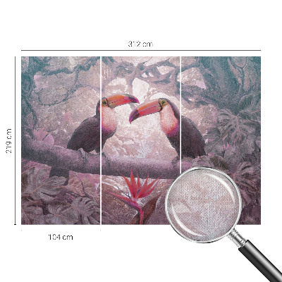 Samolepilna fototapeta za spalnico z motivom eksotičnega para