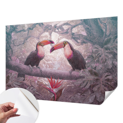 Samolepilna fototapeta za spalnico Eksotični par