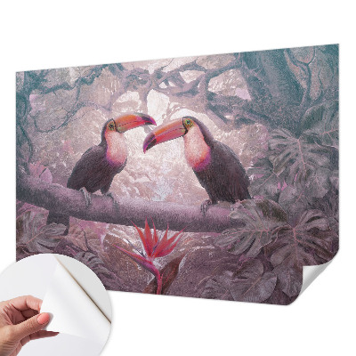 Samolepilna fototapeta za spalnico Eksotični par