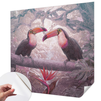 Samolepilna fototapeta za spalnico Eksotični par