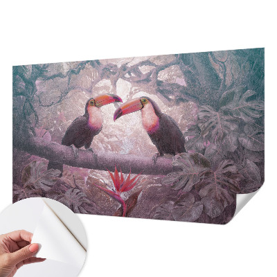 Samolepilna fototapeta za spalnico z motivom eksotičnega para
