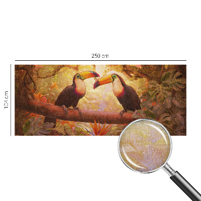 3D fototapeta z motivom barvitih tukanov