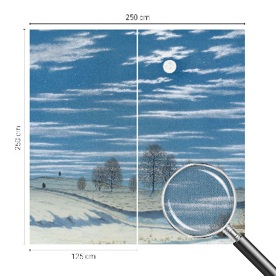 Samolepilna fototapeta z motivom zimske pokrajine