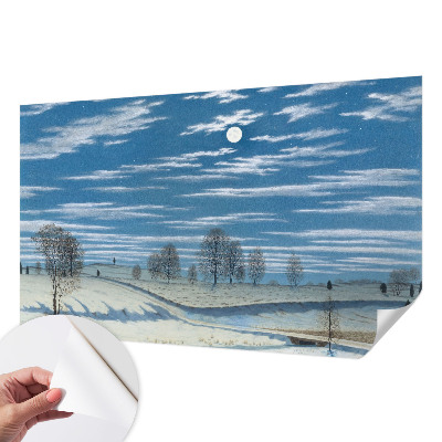 Samolepilna fototapeta z motivom zimske pokrajine