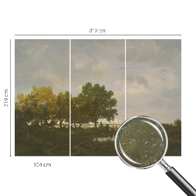 3D fototapeta z motivom gozdne pokrajine