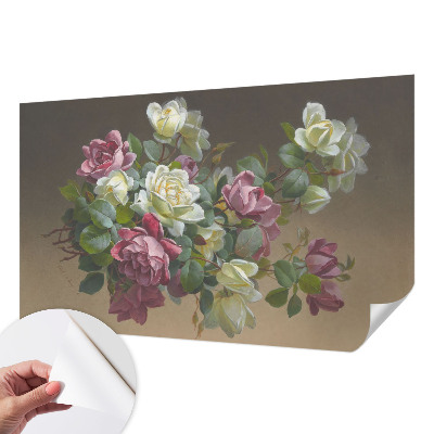 Otroška fototapeta z vzorcem cvetlične elegance