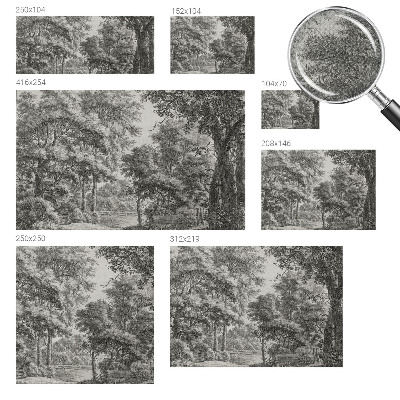 Samolepilna fototapeta za spalnico z motivom gozdne pokrajine