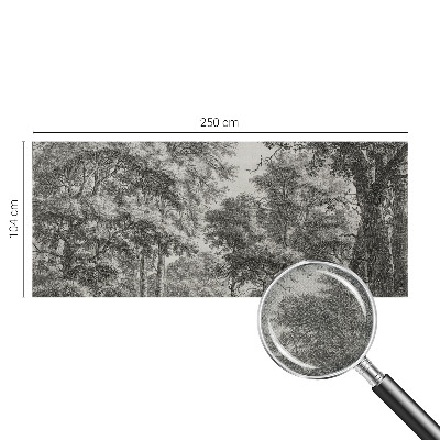 Samolepilna fototapeta za spalnico z motivom gozdne pokrajine