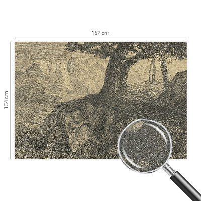 Samolepilna fototapeta za dnevno sobo Branje znaka