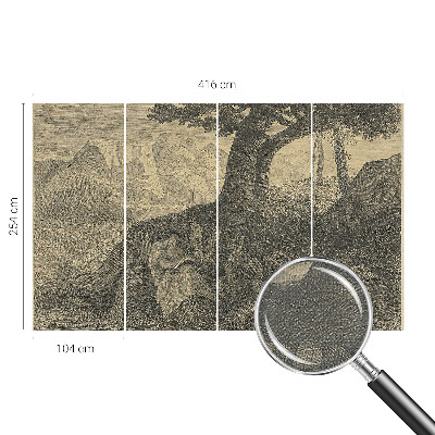 Samolepilna fototapeta za dnevno sobo Branje znaka