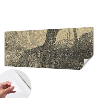 Samolepilna fototapeta za dnevno sobo Branje znaka