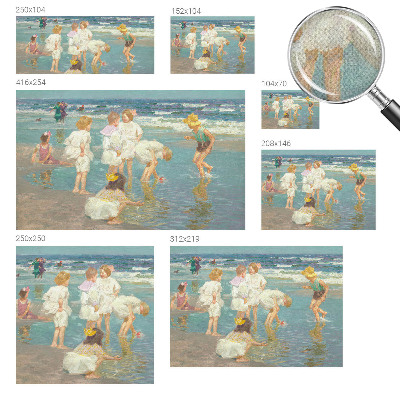 3D fototapeta z motivom otroštva na plaži