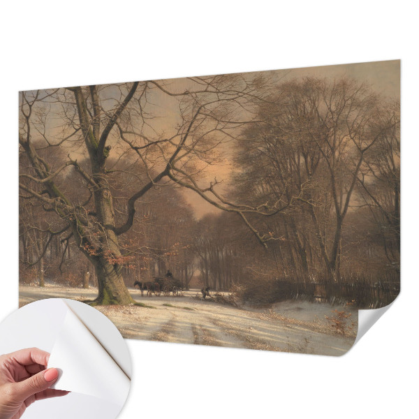 Fototapeta za otroško sobo z zimsko pokrajino