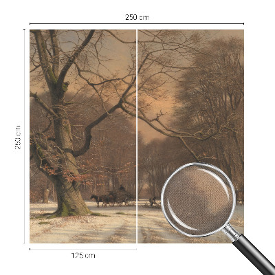 Fototapeta za otroško sobo z zimsko pokrajino