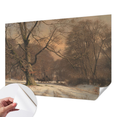 Fototapeta za otroško sobo z zimsko pokrajino