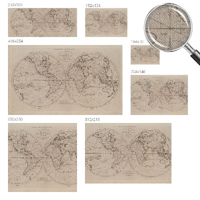 Otroška fototapeta Stari zemljevid