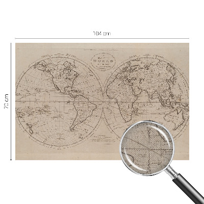 Otroška fototapeta Stari zemljevid