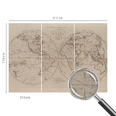 Otroška fototapeta Stari zemljevid