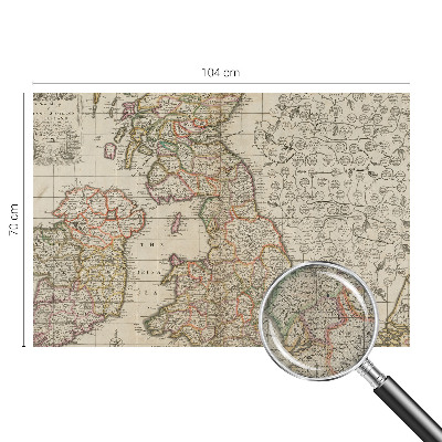 Samolepilna fototapeta Starinski zemljevid