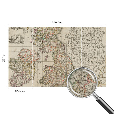 Samolepilna fototapeta Starinski zemljevid