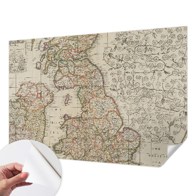 Samolepilna fototapeta Starinski zemljevid