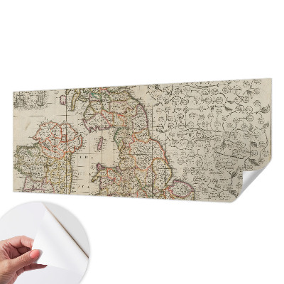 Samolepilna fototapeta Starinski zemljevid