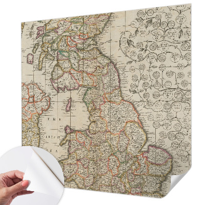 Samolepilna fototapeta Starinski zemljevid