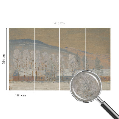 3D fototapeta Zimska pokrajina