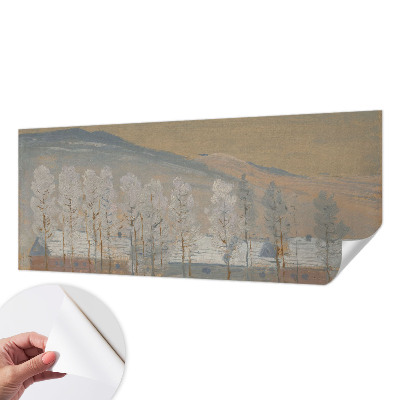 3D fototapeta z zimsko pokrajino