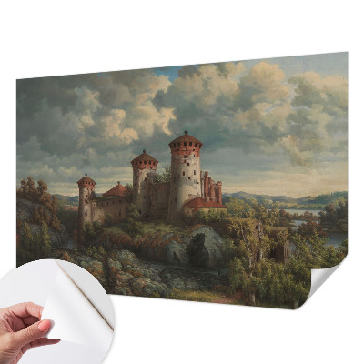 Samolepilna fototapeta za dnevno sobo z motivom romantične pokrajine