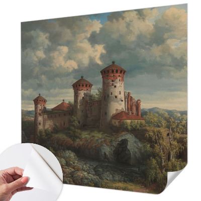 Samolepilna fototapeta za dnevno sobo z motivom romantične pokrajine