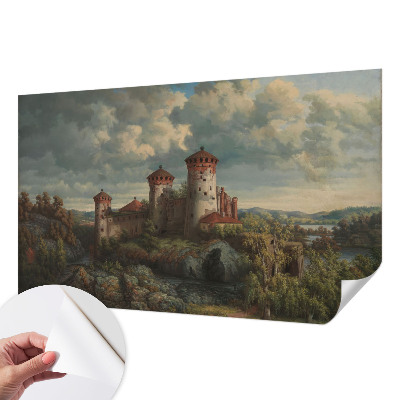 Samolepilna fototapeta za dnevno sobo z motivom romantične pokrajine