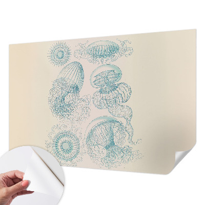Samolepilna fototapeta z motivom morskih meduz