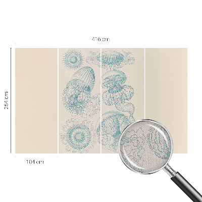 Samolepilna fototapeta z motivom morskih meduz