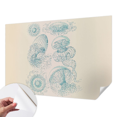 Samolepilna fototapeta z motivom morskih meduz