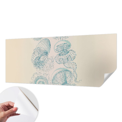 Samolepilna fototapeta z motivom morskih meduz