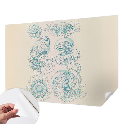 Samolepilna fototapeta z motivom morskih meduz