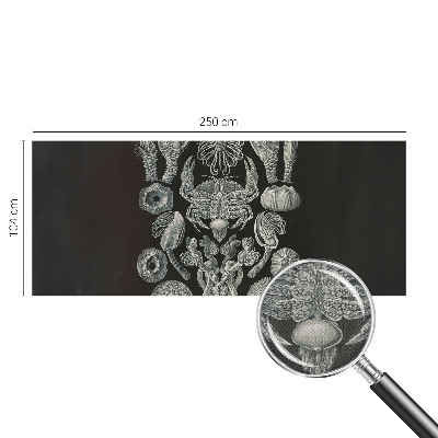 Samolepilna fototapeta za dnevno sobo z motivom podvodnih oblik