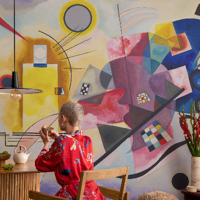 Samolepilna fototapeta za spalnico Barvita abstrakcija