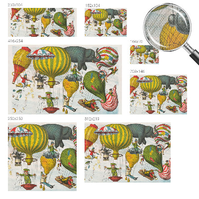 3D fototapeta Potovanje z balonom