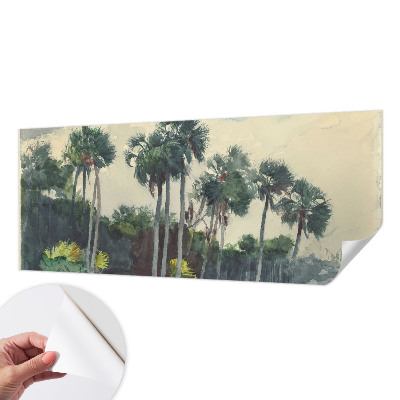 Fototapeta za otroško sobo z motivom eksotičnih palm