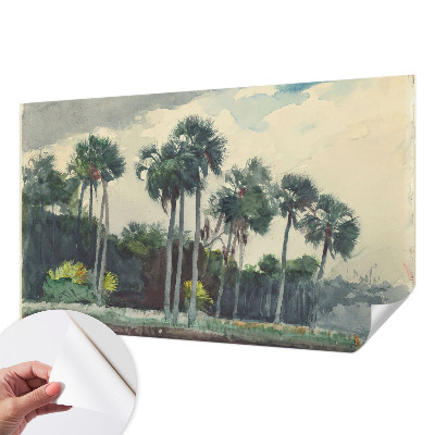 Fototapeta za otroško sobo z motivom eksotičnih palm