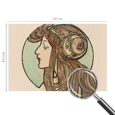 3D fototapeta Portret v secesijskem slogu